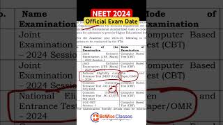 NTA releases NEET 2024 exam date  Latest News  NEET Official Exam Date nta exam date neet2024 [upl. by Aiksa]