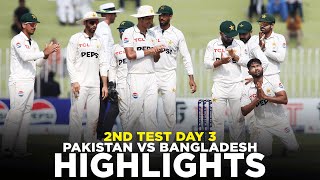 Full Highlights  Pakistan vs Bangladesh  2nd Test Day 3 2024  PCB  M8A1K [upl. by Camroc75]