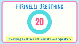 Farinelli Breathing Exercise for Singers  20 Second  Breath Management [upl. by Toffic]