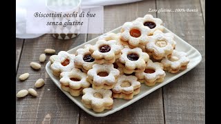 Biscottini occhi di bue ripieni di marmellata Ricetta senza glutine [upl. by Boru184]