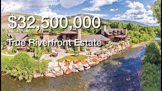 SOLD Spectacular 32500000 True Riverfront Estate on 2670 Acres  RiverBend Ranch  Oakley UT [upl. by Marozik530]