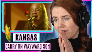 Vocal Coach reacts to Kansas  Carry On Wayward Son HD Live  2009 [upl. by Dewar192]