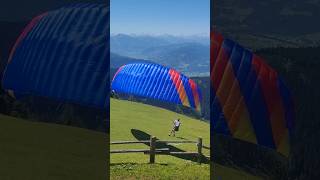 Paragliding launch in Werfenweng paragliding parapente [upl. by Tarryn]