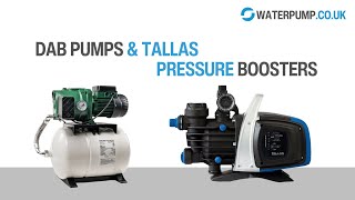 Pressure Boosters  DAB Pumps  TALLAS  Waterpumpcouk [upl. by Eniluap]