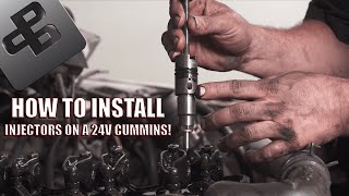 How to Install 24v Cummins Fuel Injectors  Power Driven Diesel [upl. by Judy]