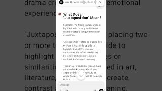 What Does quotJuxtapositionquot Mean [upl. by Ruyle]