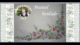 Bordado a mano paso a paso ♥ Mantel ♥ Guarda N°11 ♥ Parte 12 ♥ [upl. by Annoynek]