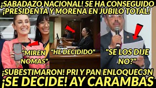 SABADAZO NACIONAL AAY CARAMBAS SE DECIDE ENLOQQUECE TODOS PRESIDENTA MANIFIESTA BOOM HOY [upl. by Margareta]