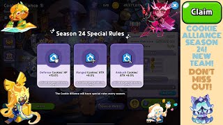 Cookie Alliance Season 24 Easy Guide  Cookie Run Kingdom [upl. by Dougy]