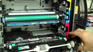 Error 109200 Cartridges Not Engaged  Color LaserJet 3600 [upl. by Inilam]