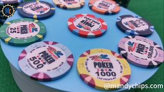 WSOP chips WSOP Ceramic Poker Chips WSOP Replica Poker Chips manufacturer MandyChips [upl. by Mateya13]