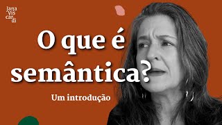 O QUE É SEMÂNTICA  O QUE É  JANA VISCARDI [upl. by Asiluy]