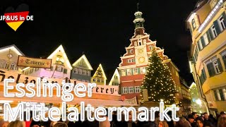 【Esslingen am Neckar Weihnachtsmarkt 2023】🇩🇪Esslinger Mittelaltermarkt  Christmas Market in Germany [upl. by Hannaj]