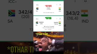 ICCT20 BEFOREIND Vs SA AFTER SA3424 Vs IND3432 southafrica india shorviral viral [upl. by Christoph735]