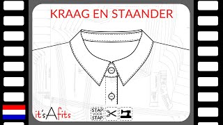 it’sAfits techniek hoe maak je een kraag met staander [upl. by Lulita970]