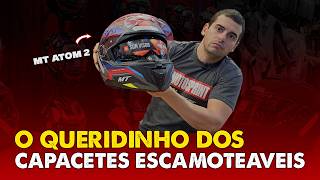 TUDO SOBRE O CAPACETE ESCAMOTEÁVEL MT HELMETS ATOM 2  MOTOSPRINT [upl. by Ahsila710]