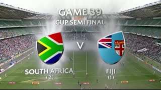 Fiji vs South Africa London 7s 2016 Cup SF [upl. by Weikert]