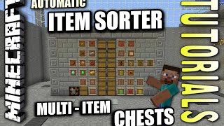 Minecraft PS4  MULTI ITEM CHEST SORTER  How To  Tutorial  PS3  XBOX [upl. by Akvir]