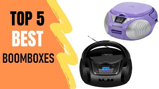 Boomboxes Reviews  Top 5 Best Boomboxes 2021 [upl. by Dnomyad990]