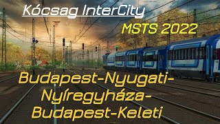 MSTS 656 Kócsag kör IC BudapestNyugati  Nyíregyháza  BudapestKeleti 540km Alföld 72 V63053 [upl. by Eiramyelhsa]