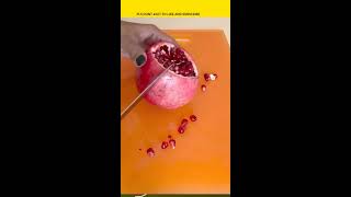 pomegranate fruit asmr slicing healthy satisfyingsound [upl. by Cathleen]