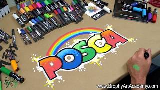 POSCA Paint Pens  HOW TO USE and why they will CHANGE YOUR LIFE  by Drew Brophy [upl. by Lancey421]