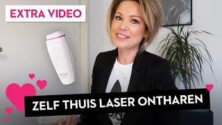 LASER ONTHARINGSAPPARAAT 👯‍♀️🔦 zelf thuis laseren mijn ERVARING [upl. by Babby]