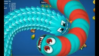 Wormszoneio  TOP 01 Giant snake  Epic Worms Zone Best Game Play RiveaOfficial03 [upl. by Olia652]