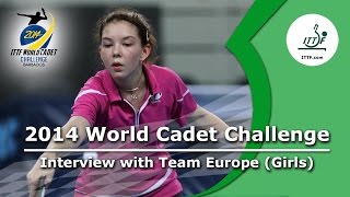 2014 World Cadet Challenge  Team Europe delight after the final [upl. by Spring]