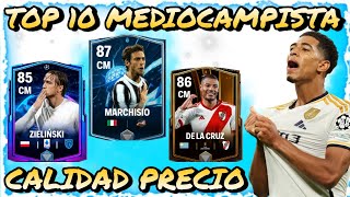 TOP 10 MEDIOCAMPISTAS BARATOS CHETADOS Y ROTOS POR MUY POCAS MONEDAS🤑 FC MOBILE🔝⚽ [upl. by Ritchie]