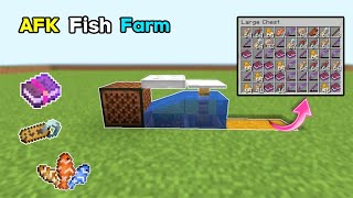 Easy AFK Fish Farm Tutorial in Minecraft  Umesh Krishnia [upl. by Kipton]