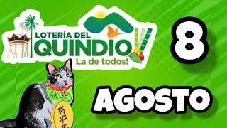 Resultado LOTERIA DEL QUINDIO Jueves 8 de Agosto de 2024 [upl. by Marelya607]