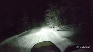 Lynx Rave RE 600R 2024 night ride  Levi Finland 122024 [upl. by Servetnick]