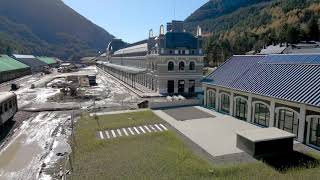 ESTACIÓN DE CANFRANC OBRAS 2020 [upl. by Anaugal109]