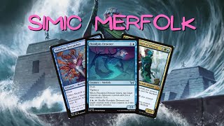 Simic Merfolk  Magic The Gathering  Duskmourn  MTG Pioneer [upl. by Yrtnahc6]