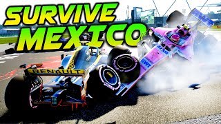 SURVIVE MEXICO  F1 2018 Extreme Damage Mod F1 Game [upl. by Becka]