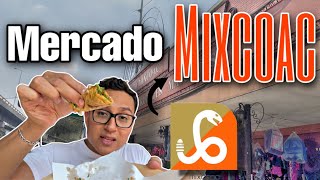 MERCADO de MIXCOAC y sus pescaditos tacos de suadero y tepache [upl. by Atenik18]