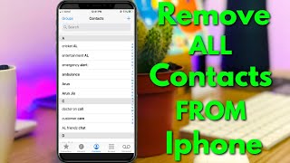 How To Delete Multiple Contacts In Iphone ios 14  Remove All iphone Contacts [upl. by Moyra]