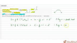 AC10H16oversetReductive ozonolysisrarrBC5H8O  oversetO x i [upl. by Attena]