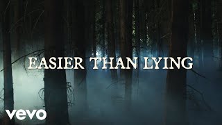 Halsey  Easier than Lying Lyric Video [upl. by Moselle]