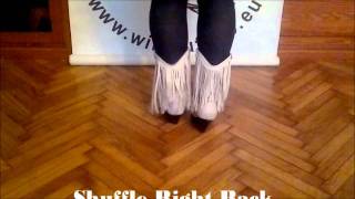 Linedance basic steps Shuffle WB hun [upl. by Belle]