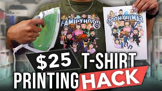 How To Print TShirts From Home With A 25 Budget [upl. by Wilone]