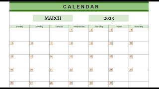 How to create your Calendar in Google Sheets [upl. by Woolley]