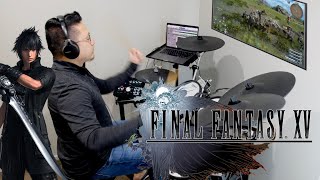 Final Fantasy XV  Cleigne Battle Theme  Up for the Challenge Drum Cover [upl. by Anniala846]