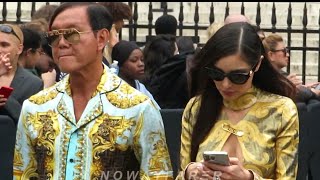 Stephen HUNG 洪永時 amp wife Deborah VALDEZHUNG  FENDI fashion show in Paris July 7th 2022 [upl. by Ayrolg]