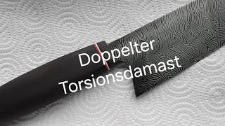 schönes Küchenmesser aus Torsionsdamast [upl. by Ellednahs]