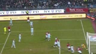 ROMA  LAZIO 10  GOAL LIVE BAPTISTA DALLA TRIBUNA  16112008 [upl. by Cahn]