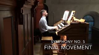 CharlesMarie Widor Toccata Symphony no 5 final movement Kristoffer Myre Eng organ [upl. by Inalem701]