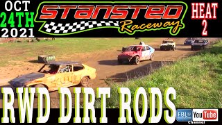 Stansted Raceway RWD DIRT RODS HEAT 2 24th October 2021 Stock car Banger racing freetowatch [upl. by Annasor418]