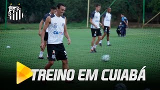 Santos FC treina em Cuiabá [upl. by Eanrahc193]